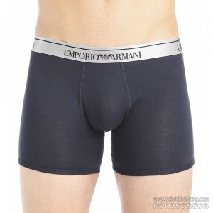 Quần lót nam Emporio Armani Metal Elastic Band Cotton Stretch Boxer Marine